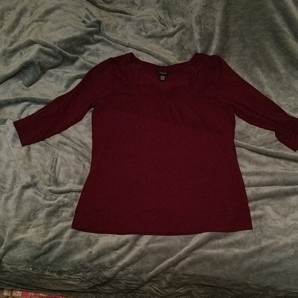 2/3 sleeve shirt torrid size 1